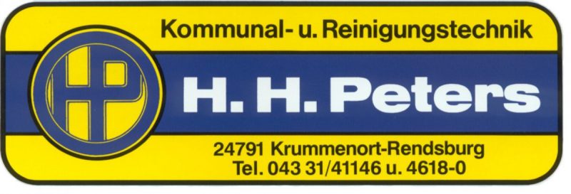 Gelb-Blaus Firmenlogo der Firma H. H. Peters